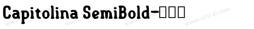 Capitolina SemiBold字体转换